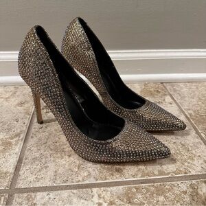 Jubilee Rhinestone Embellished Stiletto Heels, Women’s Size 9